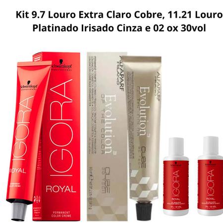 Schwarzkopf Igora Royal HD 9.7 Louro Extra Claro Cobre - 60g - Tinta de  Cabelo - Magazine Luiza