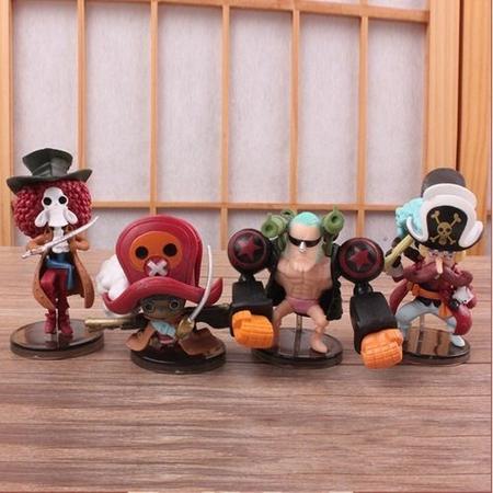 Kit 6 Action Figure One Piece Filme Z Luffy Zoro Sanji Brook