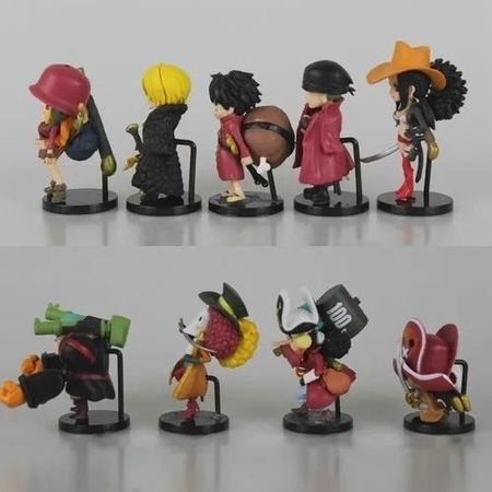 Kit 6 Bonecos One Piece Filme Z Luffy Zoro Sanji Brook