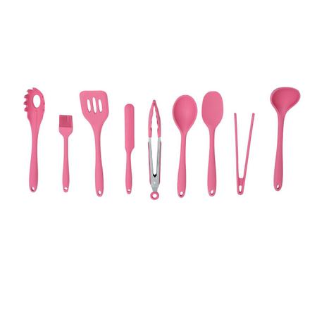 Imagem de Kit 9 utensílios de cozinha de silicone completo multiuso - Oikos