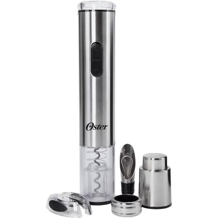 Imagem de Kit Abridor Elétrico de Vinhos Oster FPSTBW8055 - Inox