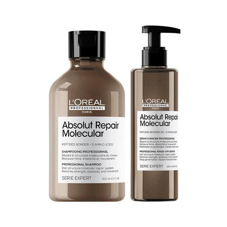 Imagem de Kit Absolut Repair Molecular Shampoo 300ml e Serúm 250ml - LÓreal