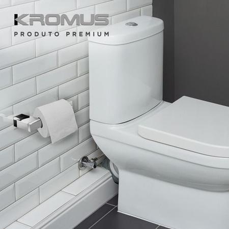 Imagem de Kit Acessórios Para Banheiros 3 Peças Inox - Kromus KITRT3