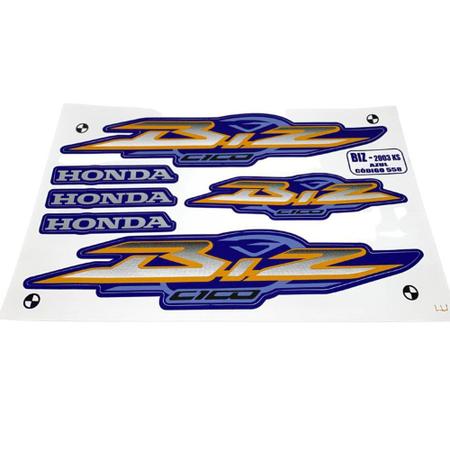 Kit Adesivo Personalizado Moto Honda Biz 100 Ca14090