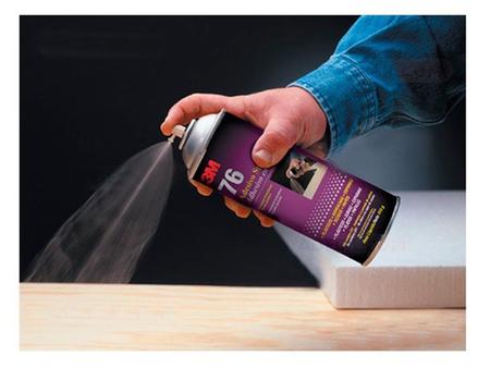 Imagem de Kit Adesivo Spray 76 3M Cola Sapateiro De Contato 3 Unidades Profissional Tapeçaria e Revestimento