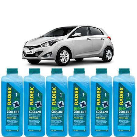 Imagem de Kit aditivo radiador bio coolant pronto para uso azul ps2g - hyundai hb20 - r1893