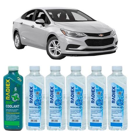 Imagem de Kit aditivo radiador bio coolant superconcentrado verde + agua desmineralizada - chevrolet cruze sedan - r1882