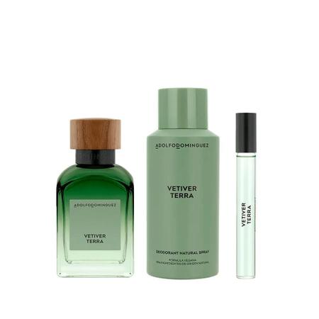 Kit Adolfo Dominguez Vetiver Terra Eau de Parfum 120ml