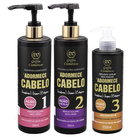 Emoliente Capilar Adormece Cabelo Griffin Cosméticos 250Ml - Máscara  Capilar - Magazine Luiza