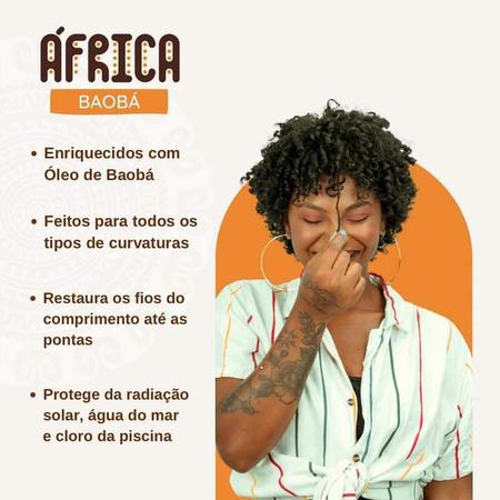 Imagem de Kit África Baobá Apse Shampoo, Condicionador e Máscara Creme