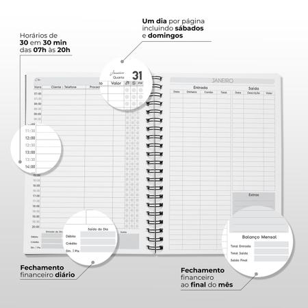 Kit Agenda Fisioterapia ficha anamnese fisioterapia - Gratifke - Agendas e  Calendários - Magazine Luiza