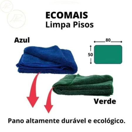 Imagem de Kit Akora 2 Ecomais Limpa Pisos G + 2 Limpa Vidros + 3 Pano Magico + 1 Supergreen Esponja