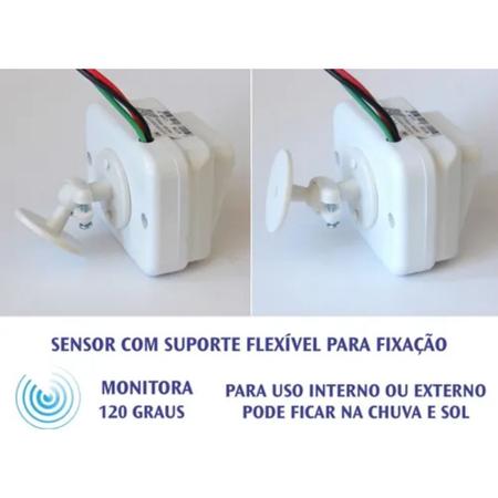 Imagem de Kit Alarme Com 3 Sensores De Movimento Sirene Interruptor Bivolt 110/220V