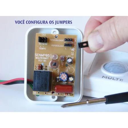 Imagem de Kit Alarme Com 3 Sensores De Movimento Sirene Interruptor Bivolt 110/220V
