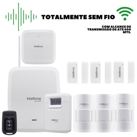 Kit Alarme 1central Amt 8000 1sirene Xss 8000 1 Tec Xat 8000 - INTELBRAS -  Alarme Residencial - Magazine Luiza