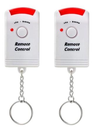Imagem de Kit Alarme Sem Fio 2 Controles Sirene Protege Casa Sensor