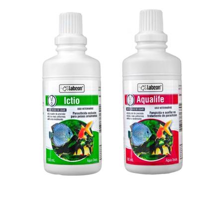 Imagem de Kit Alcon Labcon Ictio 100ml + Aqualife 100ml