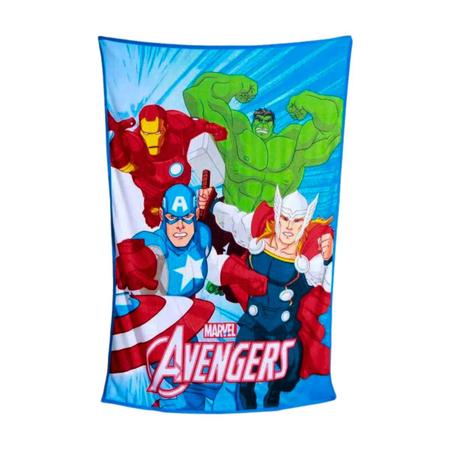 Imagem de Kit Almofada+Manta Marvel Vingadores Azul Avengers Disney Zonacriativa