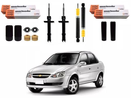 Imagem de Kit amortecedor dianteiro traseiro cofap original chevrolet corsa classic 1.0 2011 a 2018