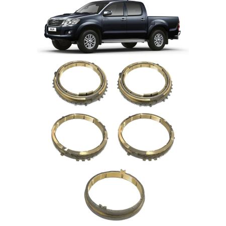 Imagem de Kit Anel Sincronizador 1a 2a 3a 4a 5a Marcha Hilux 2005 a 15