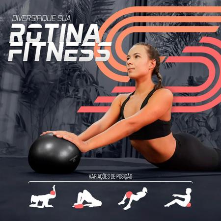 Kit Anel Tonificador Arco Pilates + Overball Bola - Roxo - Natural Fitness Imagem de Kit Anel Tonificador Arco Pilates + Overball Bola - Roxo