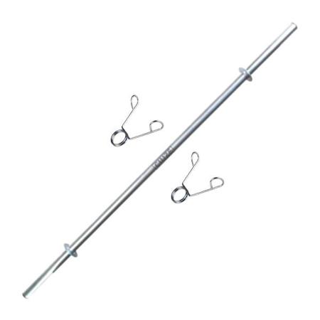 Imagem de Kit Anilhas Ferro Fundido 40 Kg + Barra 120m + Presilhas