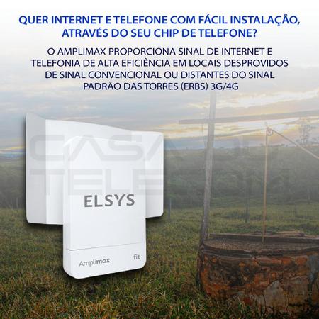 Imagem de Kit Antena Amplimax Internet P/ Fazenda Sitios Rural + Cabo