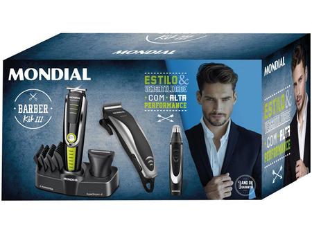 Imagem de Kit Aparador de Pelos Barba e Cabelo Mondial