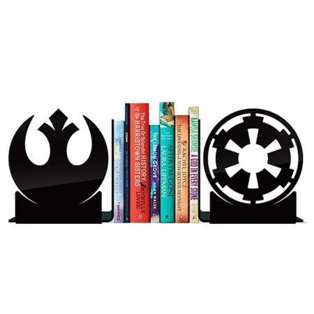 Imagem de Kit Aparadores de Livros Star Wars - Jedis vs Sith e Rebels vc Império