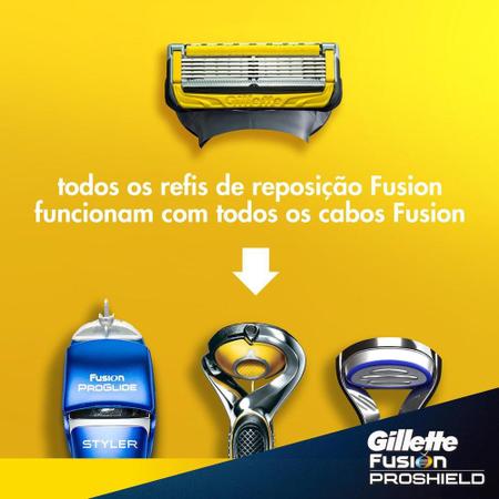 Imagem de Kit Aparelho de Barbear Gillette Fusion Proshield + Porta Aparelho Gillette