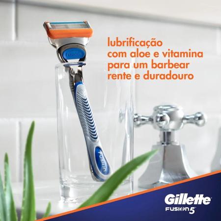 Imagem de Kit Aparelho Gillette Fusion 5 + 4 Cargas