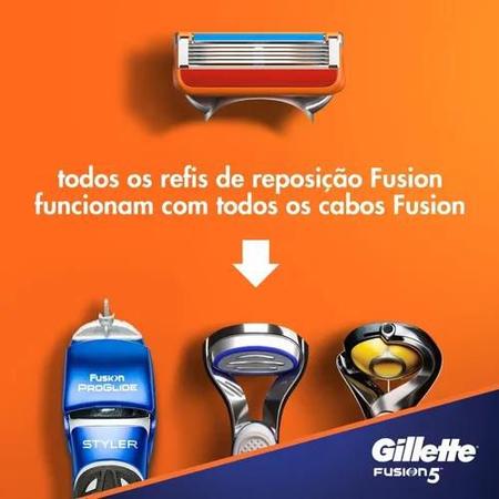 Imagem de Kit Aparelho Gillette Fusion 5 + 4 Cargas