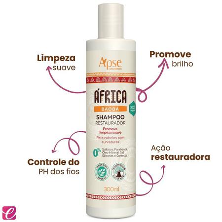 Imagem de Kit Apice África Baobá Shampoo e Cond e Creme Pentear e Gelatina - Apse