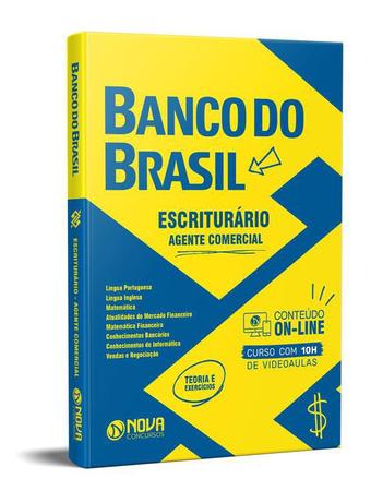 Imagem de Kit Apostila Banco do Brasil Escriturário Agente Comercial +1300 Questões - Ed.Nova