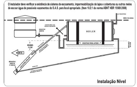 Imagem de Kit Aquecedor Solar Boiler 500 Litros 316L Nível Coletor Vácuo 30 Tubos