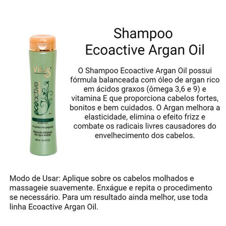 Imagem de Kit Argan Shampoo 300 ml + Máscara 250 g + Leave-in - Vitiss Cosméticos