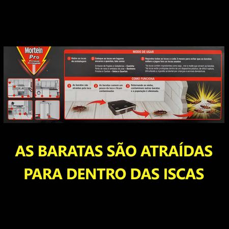 Imagem de Kit Armadilha Isca Mata Baratas Mortein Pro com 12 Iscas