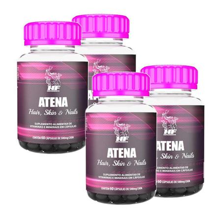 Imagem de Kit-Atena Hair Skin Nails Hf Suplements 4X60Caps