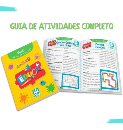 Kit Atividades Educativas Escolar Infantil Completo Premium Com Jogos  Acessórios Escolares - Brinquedo Pedagógico Infantil completo NIG - Jogos  de Memória e Conhecimento - Magazine Luiza