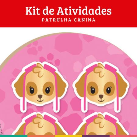 Kit de Atividades Educação Infantil Alfabetização Pintura Jogo da Memória  Patrulha Canina Brinquedo Educativo- Nig 0688 : : Brinquedos e  Jogos