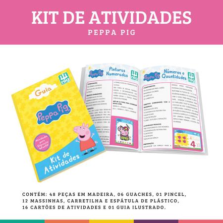 Kit de Atividades Educação Infantil Peppa Pig Jogo Memória Pintura Dominó  Cordenação Brinquedo Educativo - Nig 0527 em Promoção na Americanas