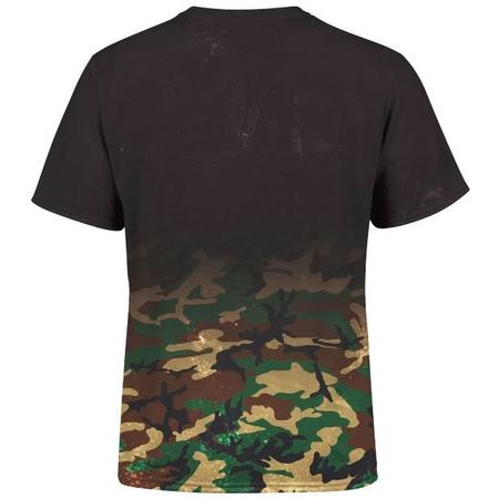 Imagem de Kit Aventura Camiseta Camuflada e Tênis Masculino Cinza