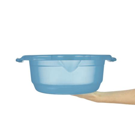 Kit Bacia Plástica Azul 6 Peças 5L Sanremo Imagem de Kit Bacia Plástica Azul 6 Peças 5L Sanremo