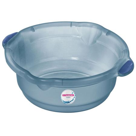 Kit Bacia Plástica Azul 6 Peças 5L Sanremo Imagem de Kit Bacia Plástica Azul 6 Peças 5L Sanremo