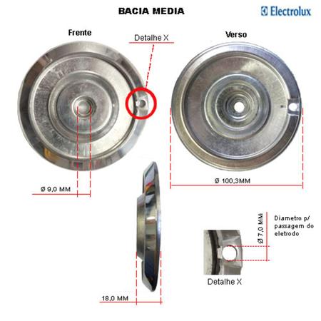 Imagem de Kit bacias p/ fogões electrolux 4 bocas 52 lbs