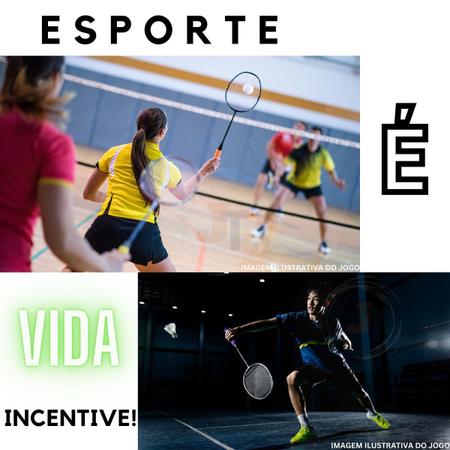 Imagem de Kit Badminton 2 Raquetes + 3 Petecas + Bolsa Completo ul