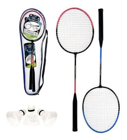 Imagem de Kit Badminton 4 Raquetes + 6 Petecas + Bolsa Envio Imediato