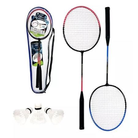 Imagem de Kit Badminton Art Sports 2 Raquetes + 3 Petecas