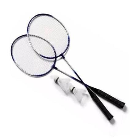 Imagem de Kit Badminton Com 2 Raquetes 2 Petecas 1 Bolsa de Armazenamento - 1 Fit
