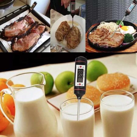 Imagem de Kit Balança Digital de Cozinha 10Kg + Temômetro Digital Culinário para Alimentos e Receitas